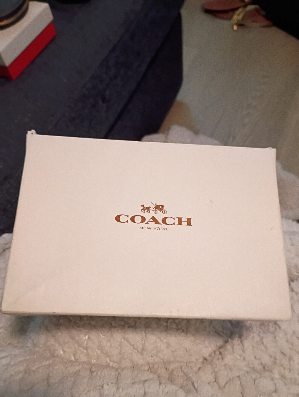 Coach Corner Zip Wristlet In Rose Meadow...